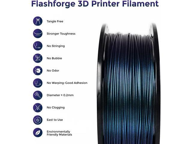 FLASHFORGE PETG Pro Filament 1.75mm +/- 0.02mm Burnt Titanium, Color Changeable 3D Printer Filament 1kg, Chameleon 3D Printing Filament Changing...
