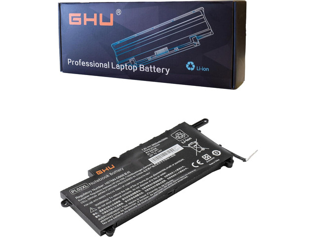 GHU New Battery PL02XL 7.6V 29Wh 751681-421 751875-001 Compatible with HP Pavilion 11-n x360 HSTNN-LB6B TPN-C115 11-n000snx 11-n010dx 11-n011dx...