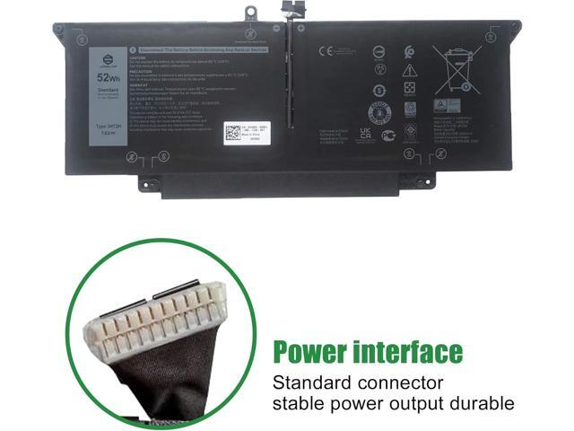 JHT2H Laptop Battery Replacement for Dell Latitude 7310 7410 2-in-1 Series Notebook 04V5X2 4V5X2 07CXN6 7CXN6 7.6V 52Wh 6500mAh