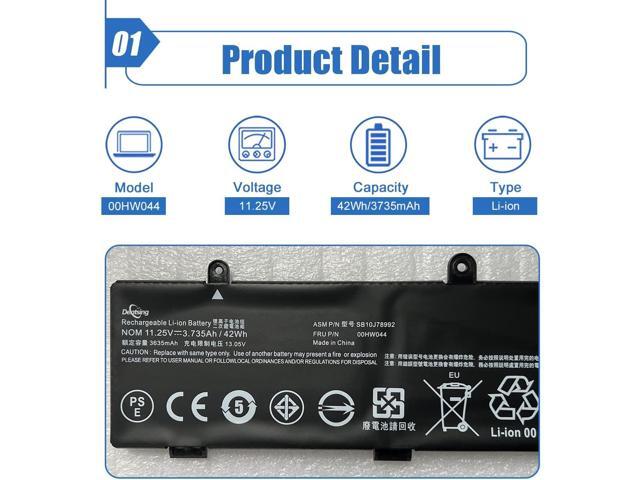 Dentsing 00HW043 00HW044 Battery for Lenovo ThinkPad Yoga 11E 3rd Gen 11E 20G8-S03400 20GA Series SB10J78991 SB10J78992 00HW042 SB10J7899 11.25V...
