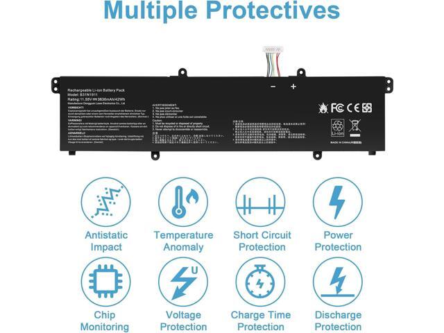 B31N1911 C31N1911 laptop Battery Replacement for ASUS VivoBook Flip 14 M413 M413DA TM420IA TM420IA K413 X413 F413 Series Laptop C31N1911...