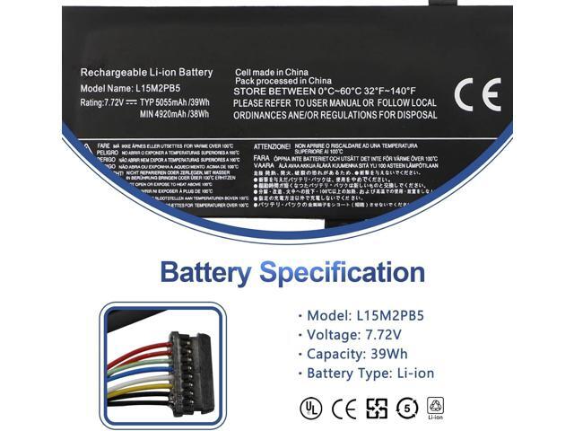 ANTIEE L15M2PB5 L15L2PB5 Laptop Battery Replacement for Lenovo IdeaPad 510-15ISK 510-15IKB 310-15IKB 310-15ISK 310-15ABR 310-15IAP L15M2PB3...