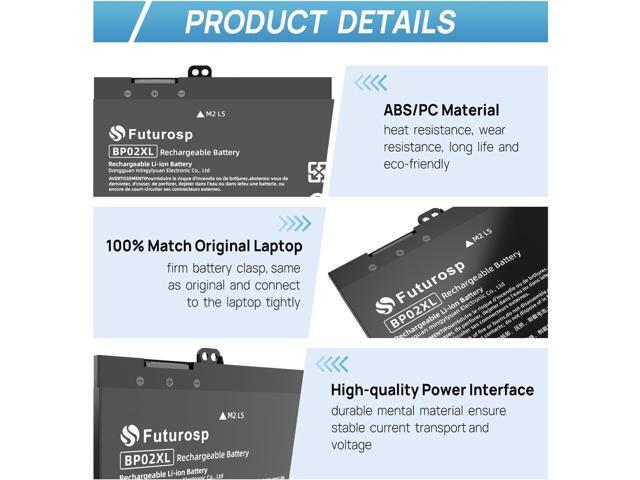 BP02XL 849909-850 Laptop Battery Replacement for HP Pavilion 15T-AU100 15T-AU000 15-AU123CL 15-AU063CL 15-AU063NR 15-AU062NR 15-AU018WM 15-AU010WM...