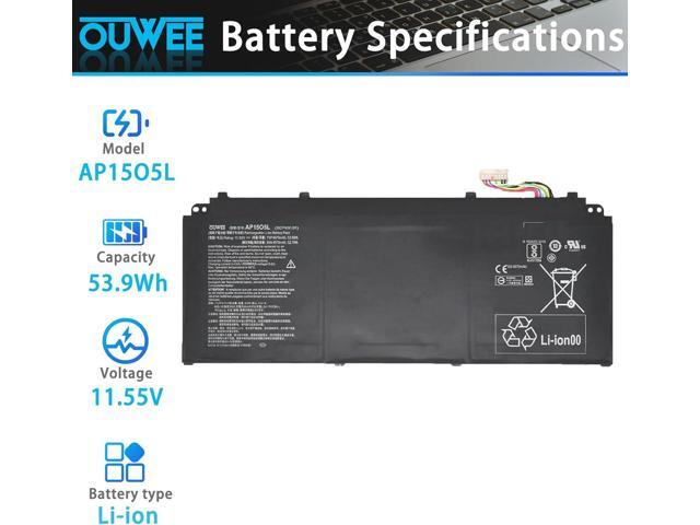AP15O5L Laptop Battery Compatible with Acer Spin 5 SP513-52N-54SF Predator Triton 700 PT715-51 Swift 1 SF114-32 Swift 5 SF515-51T Chromebook R13...