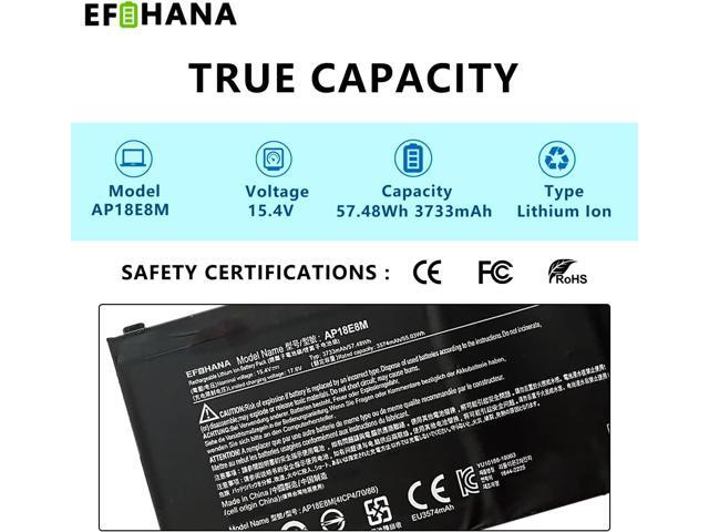 AP18E8M AP18E7M Battery for Acer Nitro 5 AN515-44 AN515-44-R99Q AN515-55 AN515-52 AN515-43 AN515-45 AN517-52 Nitro 7 AN715-51 Aspire 7...