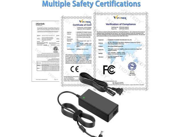 TKDY 19V 3.42A Power Supply Laptop Charger, DC 19V Power Adapter Compatible with 19 Volts Asus Gateway Toshiba HP Laptop Computer Accessories LG...