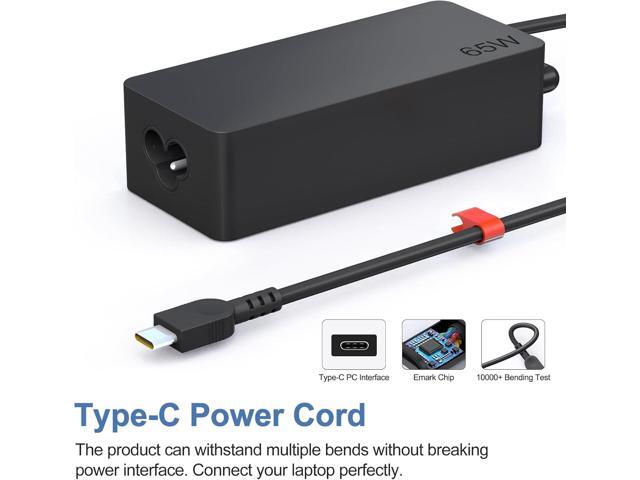 14FT Long Type C Charger 65W USB C Charger for Lenovo Thinkpad T480s T580s L580 L590 E580 E585, Chromebook 100e 300e 500e Lenovo Laptop Charger