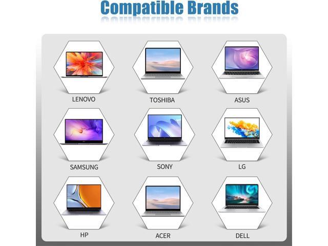 100W USB C Universal Laptop Charger Fit for HP Lenovo Dell Acer Asus Toshiba Geteway Samsung MacBook IBM Fujitsu Sony LG MSI Notebook Ultrabook...