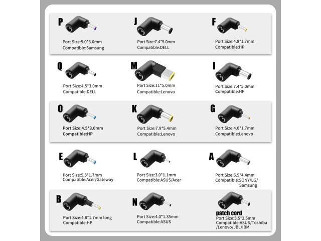 100W USB C Universal Laptop Charger Fit for HP Lenovo Dell Acer Asus Toshiba Geteway Samsung MacBook IBM Fujitsu Sony LG MSI Notebook Ultrabook...