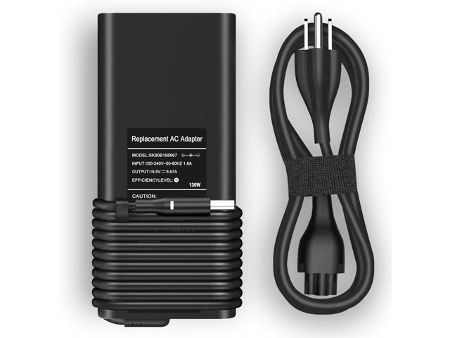Laptop Charger for Dell, 130W (watt) 4.5mm Round Tip Laptop Charger for Dell XPS 15 9530 9550 9560 9570/Precision M3800 5510 5520 5530, HA130PM130...