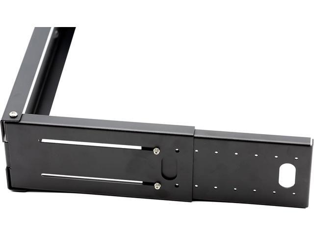 6U Patch Panel Bracket Wall Mount Rack for 19 Networking Equipment, Expandable Depth 9.5 to 15.5, Rack Mount, 60lbs Capacity, Perfect for Servers,...