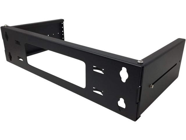 6U Patch Panel Bracket Wall Mount Rack for 19 Networking Equipment, Expandable Depth 9.5 to 15.5, Rack Mount, 60lbs Capacity, Perfect for Servers,...