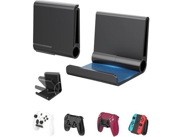 4 Pack Foldable Controller Wall Mount Holder, Xbox Controller Stand, Compatible with Xbox Switch, Adhesive/Screw,Remote Accessories, Keyboard...