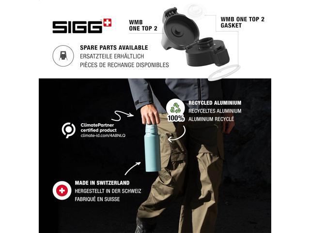 SIGG - Aluminum Water Bottle - WMB Pathfinder Aluminium - Climate Neutral Certified - Leakproof - Lightweight - BPA Free - Black - 34 Oz