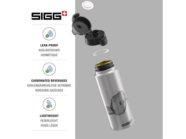 SIGG - Aluminum Water Bottle - WMB Pathfinder Aluminium - Climate Neutral Certified - Leakproof - Lightweight - BPA Free - Black - 34 Oz