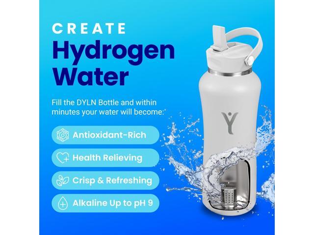 DYLN Hydrogen Water Bottle Create Hydrating Alkaline Hydrogen-Rich Water Up to 9 pH Vacuum Insulated Stainless Steel Water Bottle Keeps Water...