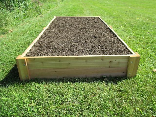 Infinite Cedar Premium Cedar Raised Garden Bed - 1' Thick Wood (4' x 8' x 11' H)