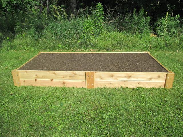 Infinite Cedar Premium Cedar Raised Garden Bed - 1' Thick Wood (4' x 8' x 11' H)