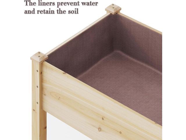 Wooden Raised Garden Bed Planter Box with Legs, Wooden Planter -Grow Herbs and Vegetables Outdoors Naturally Rot-Resistant - Unmatched Strength...
