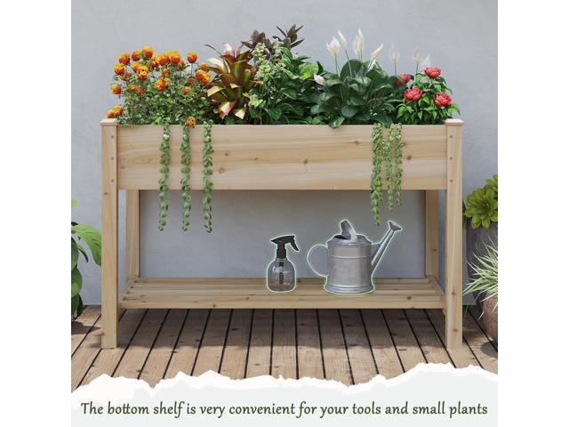 Wooden Raised Garden Bed Planter Box with Legs, Wooden Planter -Grow Herbs and Vegetables Outdoors Naturally Rot-Resistant - Unmatched Strength...