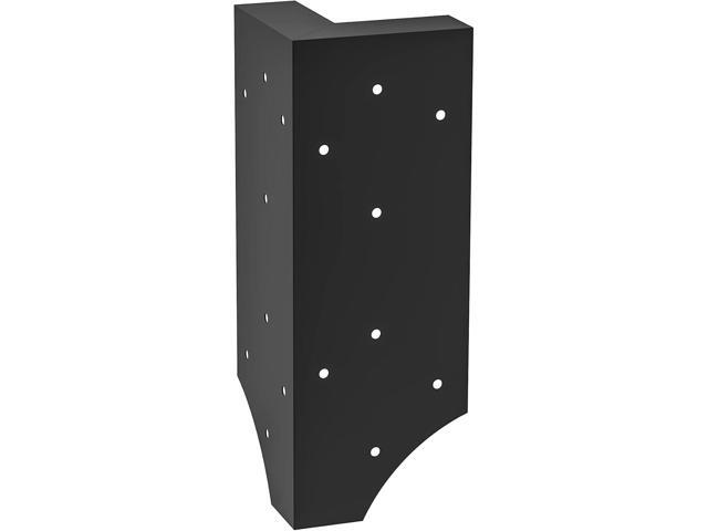 Raised Garden Bed Corner Brackets with Securing Lip Fits Lumber up to 2 Inch x 12 Inch in Size Set of 4 DIY Flower or Vegetable Garden Black