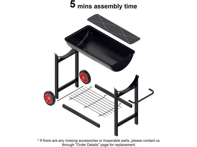 Aveyas Metal Raised Planter Box on Wheels with Gardening Kit, Elevated, Mobile Garden Bed Cart with Legs -Compatible with Indoor & Outdoor Patio,...