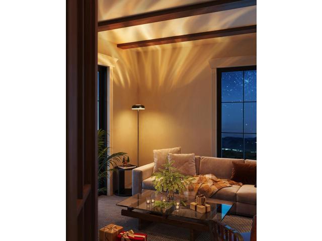 Govee Uplighter Floor Lamp for Living Room, RGBIC Ripple Projector, Floor Lamp for Bedroom Works with Matter, 215 ft² Light Area, 1000lm LED Modern...