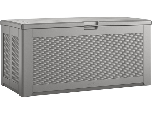 Rubbermaid Extra Large Resin Outdoor Storage Deck Box (134 Gal), Weather Resistant, Gray, Deck Organization for Home/Backyard/Pool...