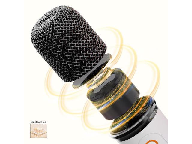 Mayflower Mini Karaoke Machine for Kids Adults, Portable Bluetooth Karaoke Speaker with 2