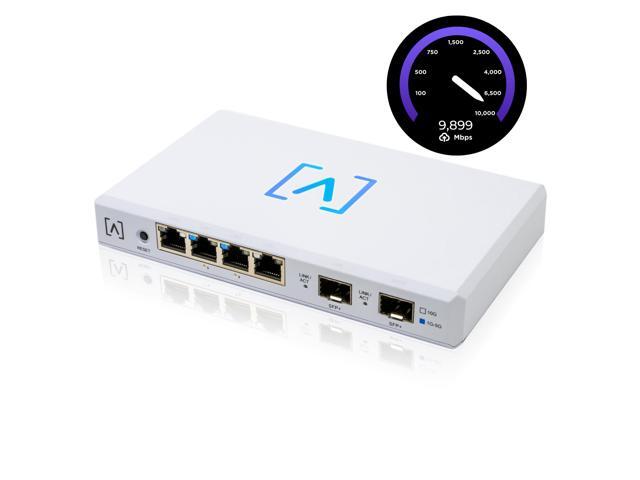 Alta Labs Route10 High-Performance Qualcomm Quad-Core Hardware-Accelerated 10 Gbps VPN Router 2 10 Gbps SFP+ and 4 2.5 Gbps Ports Real-Time...