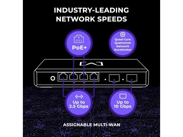 Alta Labs Route10 High-Performance Qualcomm Quad-Core Hardware-Accelerated 10 Gbps VPN Router 2 10 Gbps SFP+ and 4 2.5 Gbps Ports Real-Time...
