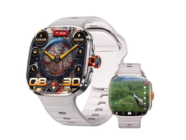 LOKMAT APPLLP 6 MAX smart phone watch, 4G/5G phone card, full network WiFi, 2.16-inch AMOLED wide screen, 480*480 resolution, pull-out knob HD...