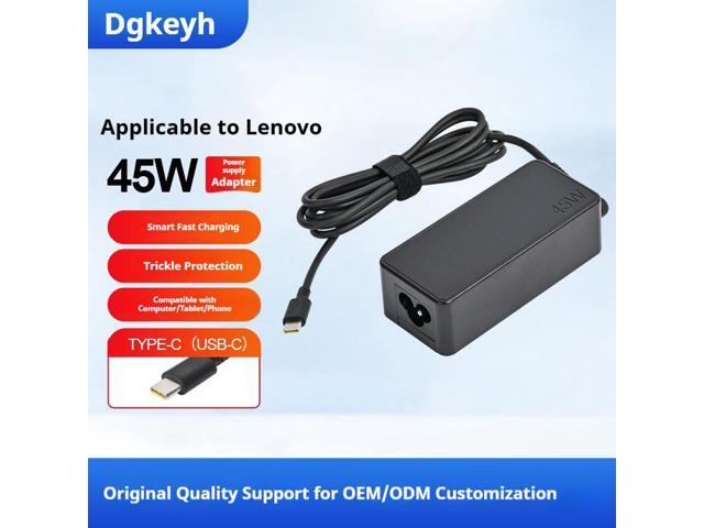Dgkeyh Suitable for Lenovo HP Asus Acer Dell and other 45W Type-C laptop charger Adapter 5V3A 9V3A 12V3A 15V3A 20V2.25A Interface USB-C Type-C...
