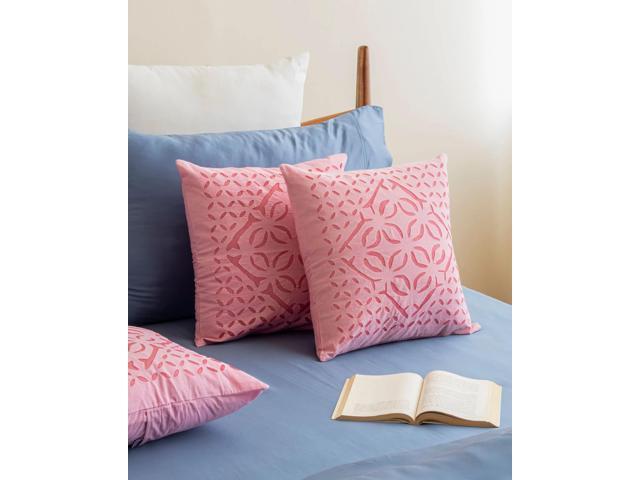 Expobazaar Cushion Cover Applique Makhana Design, Set Of 2