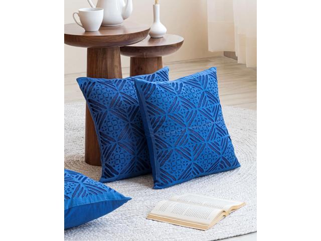 Expobazaar Cushion Cover Applique Diamond Design, Set Of 2