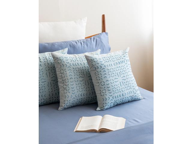 Expobazaar Cushion Cover Applique Makhana Design, Set Of 2