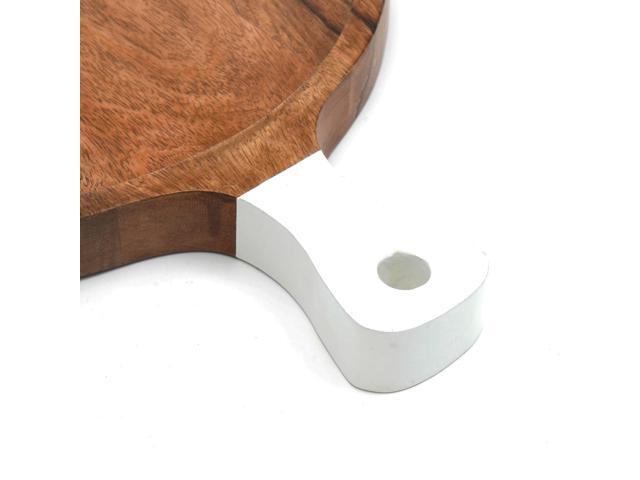 ExpoBazaar Handmade Antique Round Wooden Cutting Board/Cheese Board