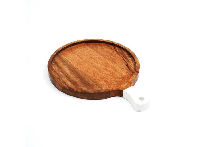 ExpoBazaar Handmade Antique Round Wooden Cutting Board/Cheese Board