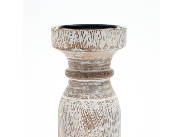 Expobazaar Decorative Wooden Centerpiece Candle Holder (2022918-2174) - 3.5' X 9'