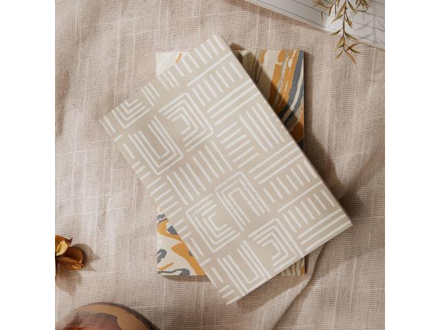 ExpoBazaar Soft Cover Brown Abstract Note Book - Pack of 5