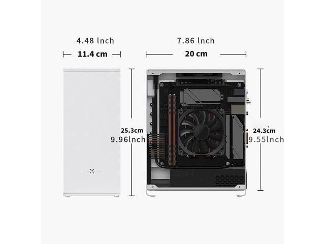 Gintol zzaw A1P all aluminum alloy mini itx case computer case pc case chassis FLEX (small 1U) power supply for home office mini portable HTPC...