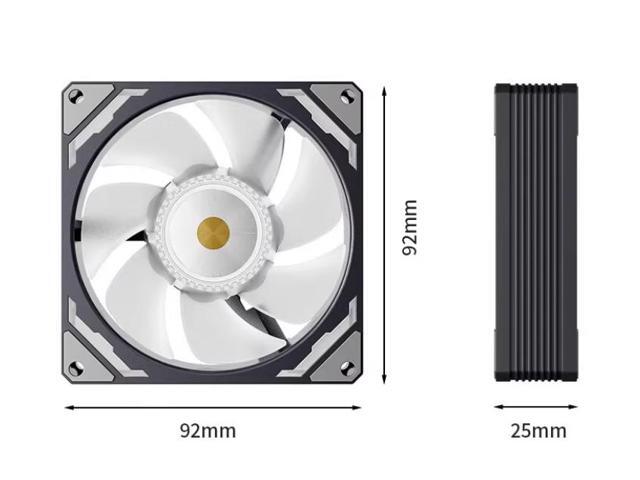 Gintol T90 cooling 9CM ARGB case fans light [small 4-pin interface] Intelligent temperature-controlled fan silent PWM intelligent...