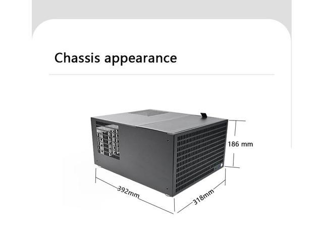 B10 10 bay nas case mini itx/micro atx/ATX pc computer Case hot swap chassis supports ATX power supply, ATX motherboard, full height PCIe AIO...