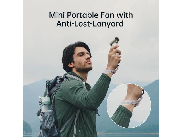 JISULIFE Portable Turbo Fan - 100-Speed Adjustable, 9000mAh Rechargeable, LED Display, Metal Shell with Accessories