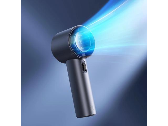 JISULIFE Handheld Fan: USB Rechargeable Fan with 5000mAh Battery, 3-15 Hours of Cooling Time, 1-100 Adjustable Speeds, Brushless Motor, Digital...