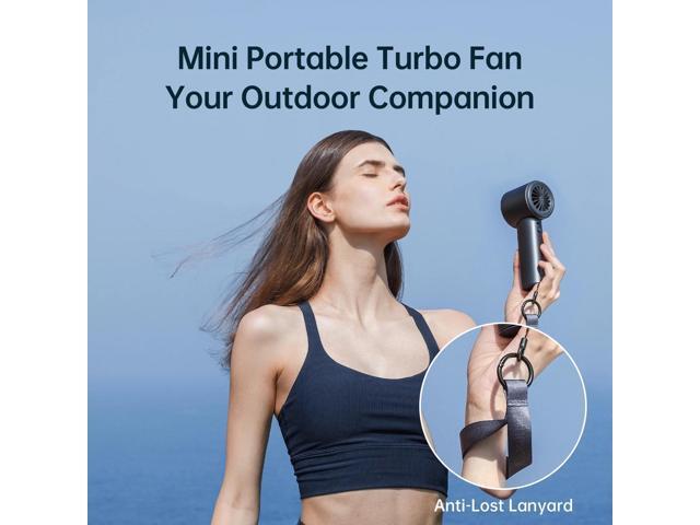 JISULIFE Handheld Fan: USB Rechargeable Fan with 5000mAh Battery, 3-15 Hours of Cooling Time, 1-100 Adjustable Speeds, Brushless Motor, Digital...