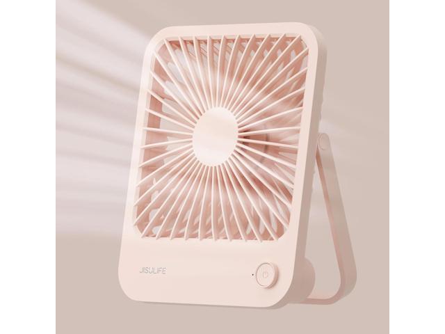 JISULIFE Desk Fan Battery Rechargable Fan4500mAh 180°Foldable Portable Personal Fan, 4 Speeds Adjustable Long Battery-life for Home Office Travel...