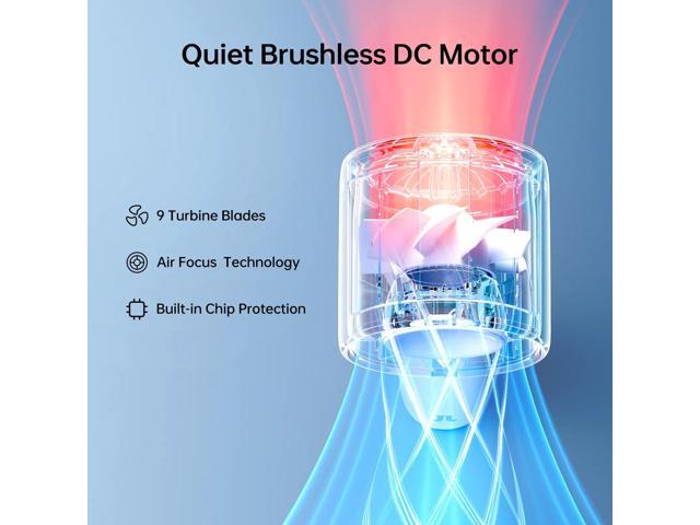JISULIFE Portable Handheld Fan, Powerful Turbo Mini Fan [22Hrs Max Cooling], Power Display, 5 Speeds Rechargeable for Travel, Summer, Gifts for...