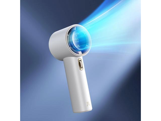 JISULIFE Handheld Fan, USB Rechargeable Fan Battery Operated, 1-100 Speeds Adjustable Personal Fan, Digital Display, Gift for Camping/Outdoor