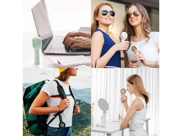 JISULIFE Turbo Fan-Sized Portable Fan & 18H Runtime 6000mAh USB Rechargeable Fan with 5 Wind Modes for All Occasions